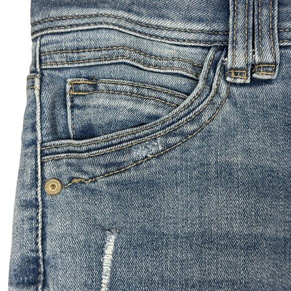 Democracy Ab Technology Jeans Womens 8 Medium Wash Distressed Straight Casual - Picture 4 of 8